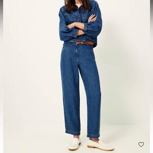 Sessùn Nica High Rise Tapered Ankle Stonewash Denim Jeans